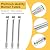 Hipoilk Grill Parts for Oklahoma Joe's Longhorn Combo 3-Burner Charcoal/Gas Smoker 15202029, 12201767, Heat Plates, Burners and Cast Iron Grill Grates Replacement for Oklahoma Joe Smoker Accessories