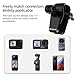PULUZ Motorcycle Windshield Mount Clip for GoPro/DJI/Insta360 Camera - Durable Aluminum Alloy, Quick-Release Design, Secure Silicone Grip, First-Person View (FPV) Shooting, with 1/4