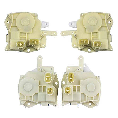 Folconroad - Juego de 4 actuadores de bloqueo de puerta trasera (izquierda+derecha) y frontal (izquierda+derecha) para Honda Accord Civic 1998-2005