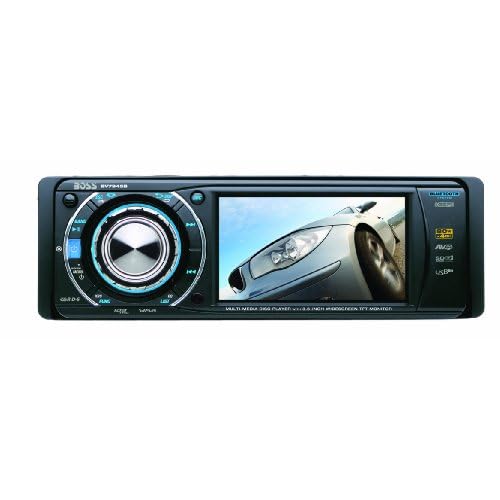 BOSS Audio Systems BV7945B In-Dash 3.6 Inch DVD MP3 CD Widescreen Receiver with USB, SD Card, Bluetooth and Front Panel AUX Input