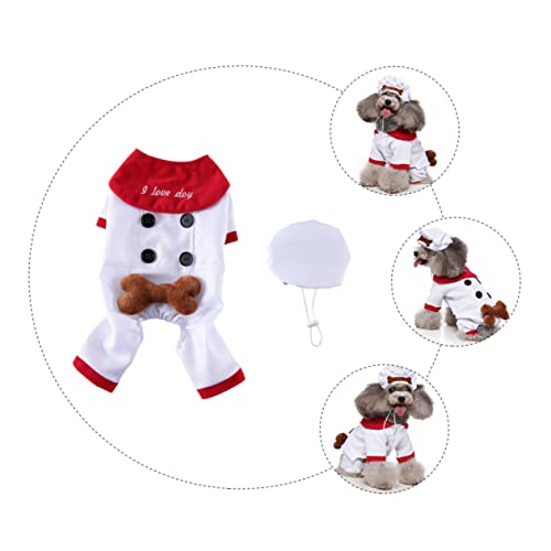 Disfraz Halloween para Perros Talla L Blanco miniatura 6