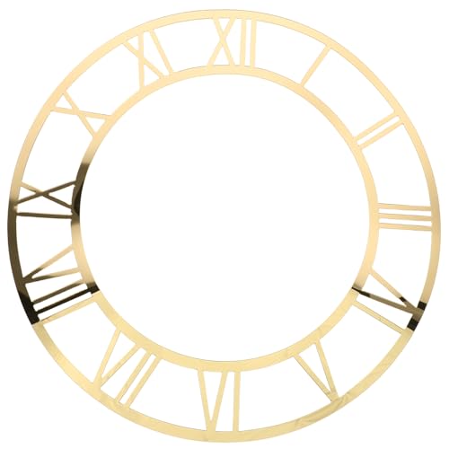 Reloj de Pared Espejo Redondo con Números Romanos