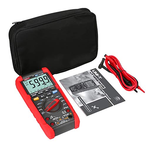 Image of UNI-T UT195E Industrial Digital Multimeter (IP65, 2M Drop Test) True RMS 6000 Counts AC DC Voltage Current LOZ ACV Resistance Capacitance Frequency Duty Cycle Diode Continuity Test Auto /Manual Range