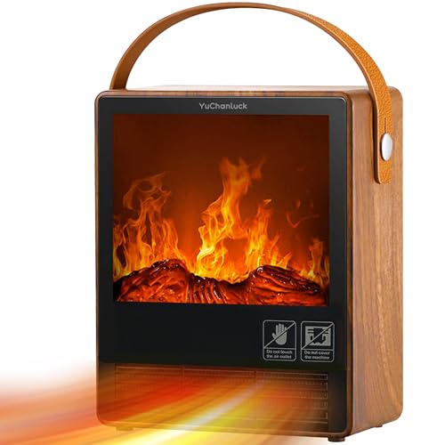 Portable Electric Fireplace Heater for Indoor Use,Fake Fireplace Space Heaters 1500W High...