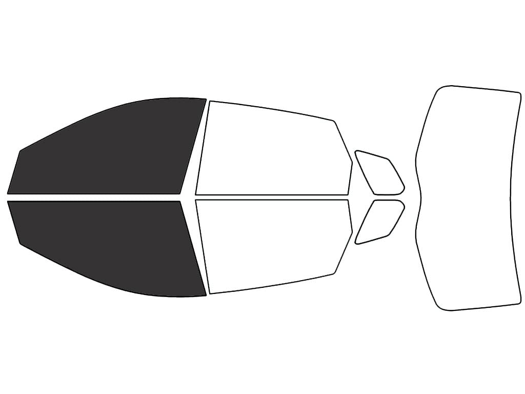 Rvinyl Window Tint Kit Compatible with Cadillac SRX 2010-2016 - Front Precut Kit - 20%