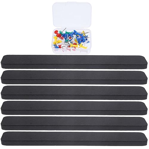 OFFSCH Memo Felt Bulletin Board Strips 1 Set of Wall Pin Boards Home Office Decor Fall Bulletin Wall Decor Sets