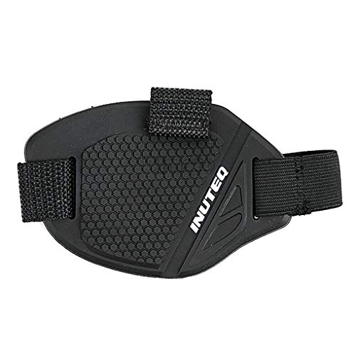 Guangcailun Engranaje de la Motocicleta Shifter Montar a Caballo de Zapatos Shift Protector Antideslizante del cojín de la Moto Botas de Cubierta, Negro Carta