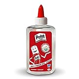 Pritt Alleskleber transparent, schnell trocknender Kleber, lösemittelfreier Flüssigkleber ideal für Büro, zu Hause oder Schule, Bastelkleber für viele Bastelmaterialien, 1x 145g, 9H PAKA3