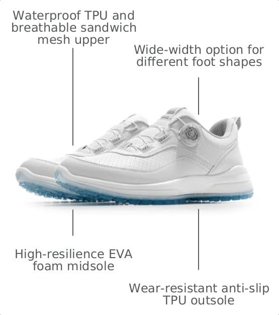 ULTIANT Waterproof Spikeless Golf Shoe