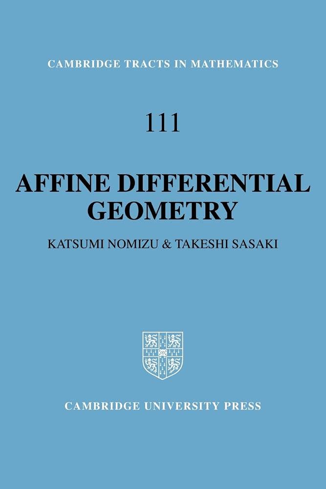 Amazon | Affine Differential Geometry: Geometry of Affine 