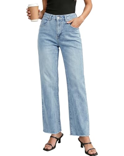 Best Lightweight Summer Jeans for Women Over 50 (2026): 11 Picks You Will Actually Live In 3 GRAPENT Women's Clothing Women's Fashion Work Pants for Women Womens Jeans Jeans for Women High Waist Stretchy Ice Blue Large Fits US Size 12 to 14
