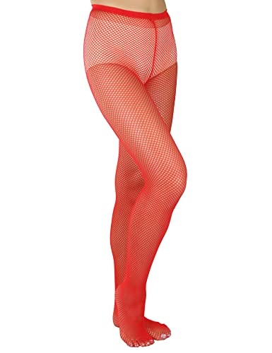 Image of Lastclream High Waisted Fishnet Tights for Women Sexy Fishnets Stockings Full Footed Fishnet Sheer Pantyhose Plus Size