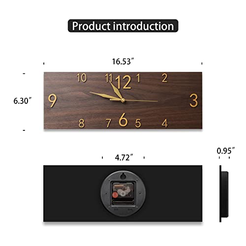 Kolymax Rustic Wall Clock Silent Non-Ticking thumb #5