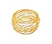 SKAVIJ Handmade Twisted Wire Mesh Napkin Rings Holders Decor Dinner Party Wedding Thanksgiving Christmas Gathering (Gold 12pcs)