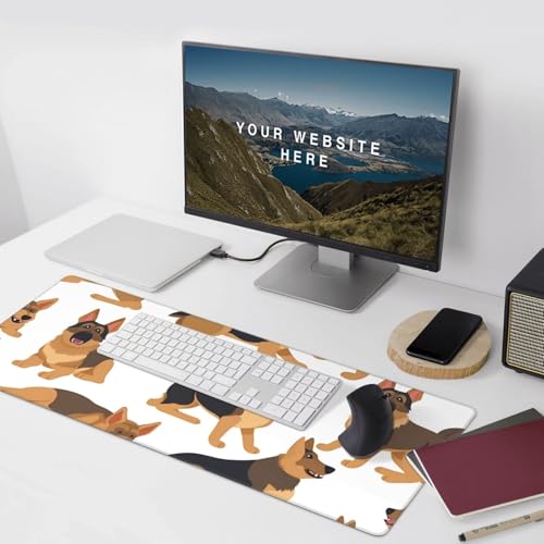 Tapis de souris étendu anti-glisse pour éviter les rayures de bureau