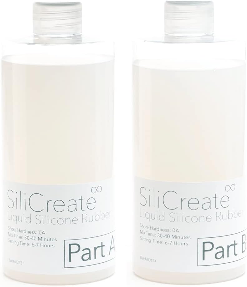 SiliCreate Soft0A Liquid Silicone Rubber Transparent for Moulding