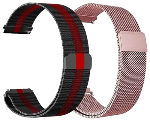 Image of AMiRiTE ASS165 22MM Milanese Magnetic Watch Straps Compatible with Noise Colorfit Pulse 2 Max / Huawei GT2(46mm) / Honor Magic Watch 2(46mm) / Noise Pulse Go Buzz / Boat Flash / Xtend / Xtend Pro / Noise Colorfit Ultra Fireboltt Rage / Fireboltt Phoenix / Noise Colorfit Pulse Grand / Noise Colorfit Pulse 2 Max Smart Watch & All 22mm lug Watches