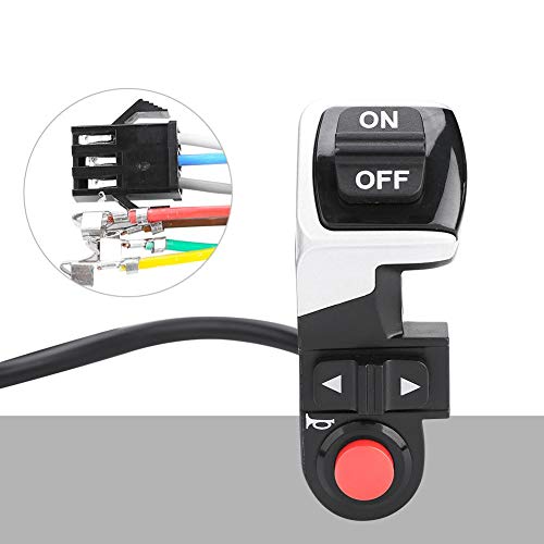 3 in 1 Bike Handlebar Headlight Switch Horn Switch Turning Light Switch Handlebar Grip Control for Electric Ebike Mountain Bike Scooter ebike thunb Throttle Light Switch by VBESTLIFE - Image 3