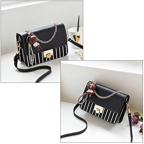Crossbody Bag Shoulder Bag for Women Leather Small Purses Handbags Fashion with Chain Strap