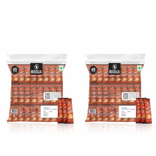 Image of Bevzilla Classic Coffee Premix Sachets 0.9g x 60 (Pack of 2) | Hot & Cold Coffee | Smooth & Aromatic Instant Coffee