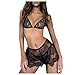 Générique Chemise de Nuit Lingerie Dentelle Transparente Femmes Pyjamas Fleurs Sexy Soutien-Gorge Intimes Armoire Lingère Penderie