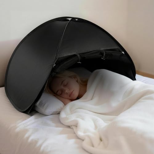 Blackout Bed Tent for Adults — Light-Blocking Sleep Bed...