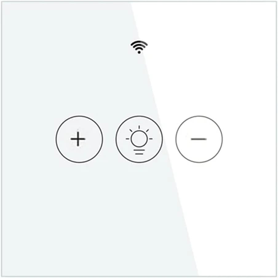 Tuya WiFi Smart Dimmer Switch, Touch Wall Light Switch, Smart Life Voice Control, Lamp Switch wihte