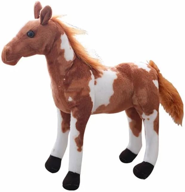 SCOOBA Super Soft Horse Soft Toy 40cm (Brown & White)