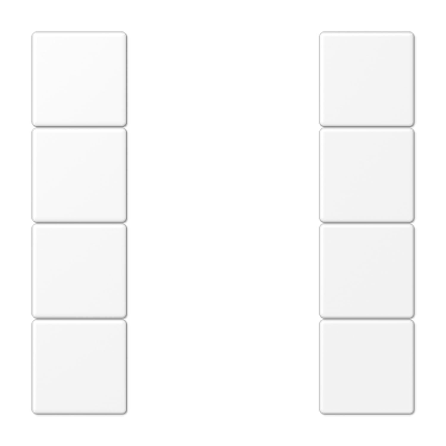 Kit touches moded F50 JUNG LS504TSAWWM blanc mat pour interrupteur domotique