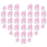 Embagol 100 PCS Glue Rings Smart Glue Cups Lash Glue Holder Heart Glue Cups Lash Glue Rings Fanning