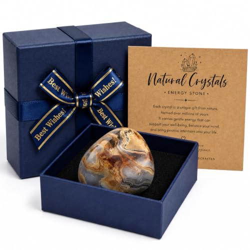 Image of Premium Single Natural Crystal Stone in Gift Box, Spiritual Healing Reiki Stones Gifts