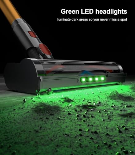 Cordless Stick Vacuum Cleaner: 500W 45KPA 45Mins with Powerful Suction, Self-Standing Lightweight Wireless Rechargeable Handheld Vacuum with Touch Screen for Home Pet Hair/Carpets/Floors/Sofa - Image 5