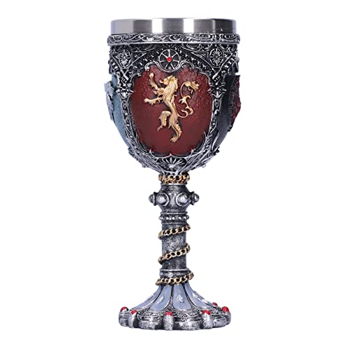 Copa de Vino Medieval, Copa de Acero Inoxidable de 7 Pulgadas, Copa de Taza Medieval, Diseño 3D Creativo, Misterio Retro, Carcasa de Resina, Regalo Ideal para Fiestas Cover