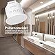 Oktaplex Noa Präsenzmelder Decke 360 Grad 24GHz IP65 Radar Bewegungsmelder 6m Anwesenheitssensor Badezimmer geeignet Unterputz flach weiß 230V