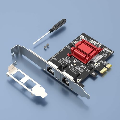 Tarjeta de Red PCIe de Doble Puerto 1 Gbps con Chipset Intel 82576, Adaptador Ethernet Gigabit Convergente, 2 Puertos RJ45 para Servidor, Compatible con Windows / Windows Server / Linux / FreeBSD / DOS miniatura 2