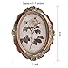 CISOO Vintage Oval Picture Frame 5x7 Antique Photo Frame Table Top Display and Wall Hanging Home Decor (Bronze Gold)