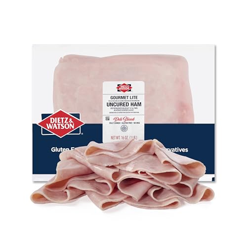 Dietz & Watson Deli-Sliced Gourmet Lite Uncured Ham, 16 oz