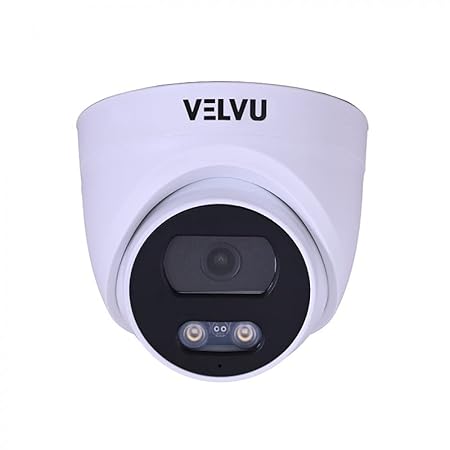 VELVU 3MP 4G Sim Camera for Home, Shop, Office, Bus, Farm | All 4G Sim Card Supported | Metal Body | Built in Mic and Speaker | Colour Night Vision | SD Card (Up to 128GB) ST-VD IP3002DL-4G (4G Dome)