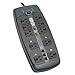 Datacom Surge Protector, 10 Outlet, Black