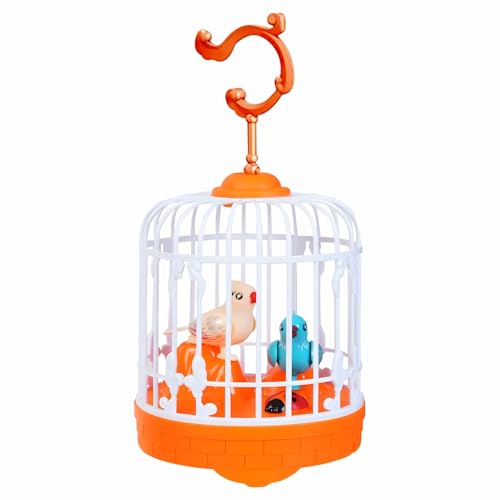 Image of Talking Bird Toy for Kids | Repeats What You Say | Singing, Speaking, and Dancing Bird Toy| Funny Education Toys for Children Playing at Home - Orange