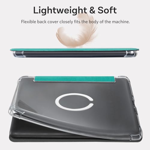 Image of CoBak Magnetic Case for 7 inch Kindle Paperwhite 12th Gen 2024 and Kindle Colorsoft - Compatible with iPhone MagSafe, for Samsung /Belkin /Anker Wireless Charging Pads, Clear Back Cover, Auto Sleep Wake