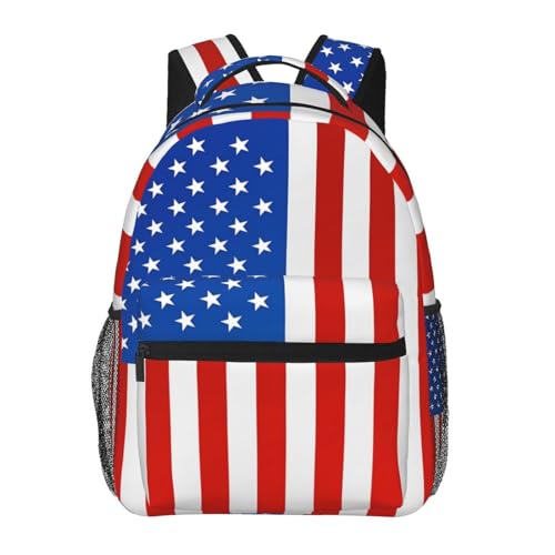 American Flag America Backpack,Fashion Travel Hiking Camping Daypack Computer Backpacks Bookbag for Men Women