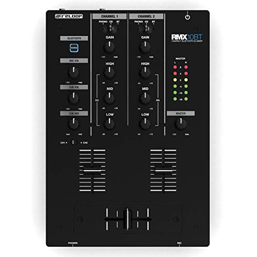Table de mixage DJ Bluetooth Reloop RMX-10 BT compacte à 2 canaux