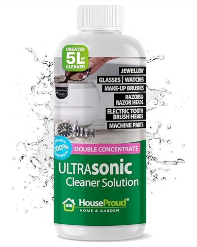 Ultrasonic Jewellery Cleaner Solution Fluid 250ml Gold Silver Watches