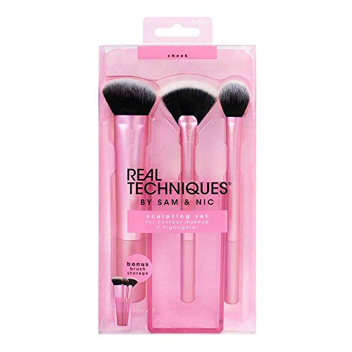 Real Techniques Sculpting Makeup Brush Set for Contouring and Highlighting (Packaging and Handle Colour May Vary)