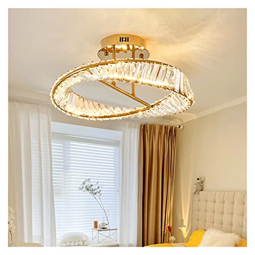 Plafonnier LED moderne or de luxe pour l'éclairage de salon