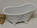 Produktbild Seifenschale weiß Keramik Schale Badewanne 20x9x10cm Badezimmer Dekoration Wanne Behälter