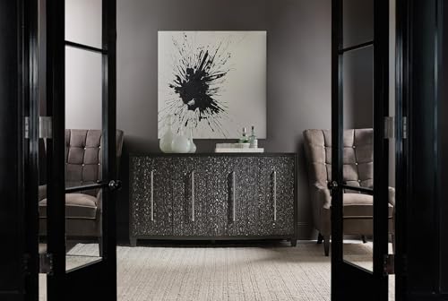 Hooker Melange Midnight Credenza in Black Wood Finish Furniture