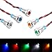 Bkinsety 5pcs 8mm LED Indicador de Metal 12V Lámpara de Señal a Prueba de Agua