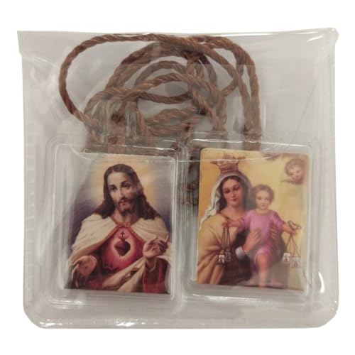 Comprar escapulario | Sagrado Corazón y Virgen del Carmen